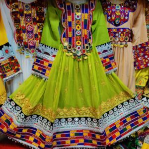 Green Afghani frock (Will be made available on order)