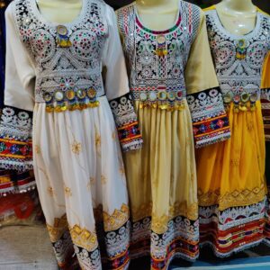Afghani frocks with shawl and trouser