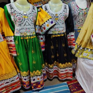 Afghani frocks with hand embroidery
