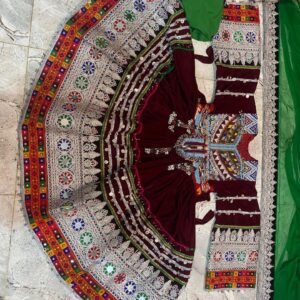 Afghanic frock with beautiful hand embroidery, Newly arrived