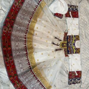 Latest Gorgeous Afghani frock with beautiful hand embroidery