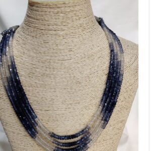 Zircon Stone Necklace Set, Single Strand