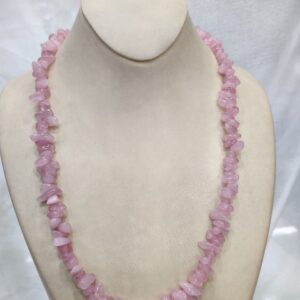 Rose quartz necklace from our gemstones collection