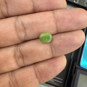 Green tourmaline stone