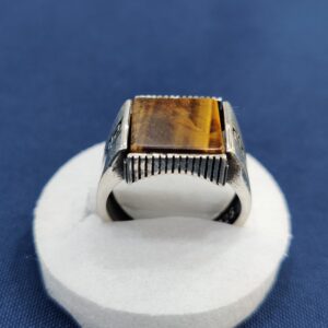 Tiger stone ring for male